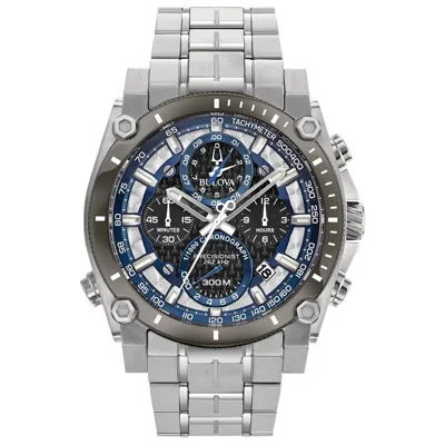 Pre-owned Bulova Icon Collection Quartz Men's Silver Stainless Steel 47 Watch Mm 98b316