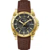 Bulova Men's Precisionist Icon Brown Leather Strap Watch 40mm