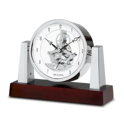 Bulova Largo Desktop Clock In Silver