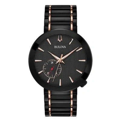 Pre-owned Bulova Latin Grammy Quartz Stainless Steel Two-tone Men's 42mm Watch 98a188