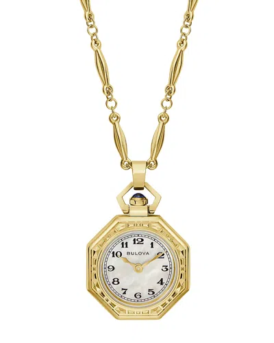 Bulova Limited Edition 150th Anniversary Classic Rubaiyat Pendant Watch, 25.5mm In Gold