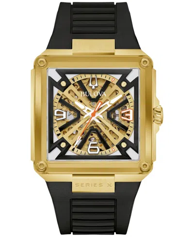 Bulova Limited Edition Men's Series X Se Automatic Black Hnbr Rubber Strap Watch 39mm