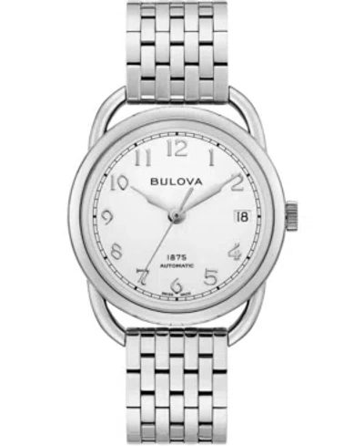 Bulova Limited Edition  Women's Swiss Automatic Joseph  Stainless Steel Bracelet Watch 34.5mm In Silver