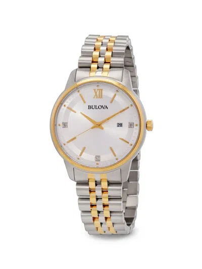 Bulova Logo-detail 41mm Watch In White