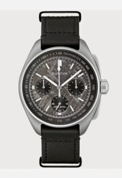 Pre-owned Bulova Lunar Pilot 96a312 Meteorite Dial Chronograph Watch Limited Edition
