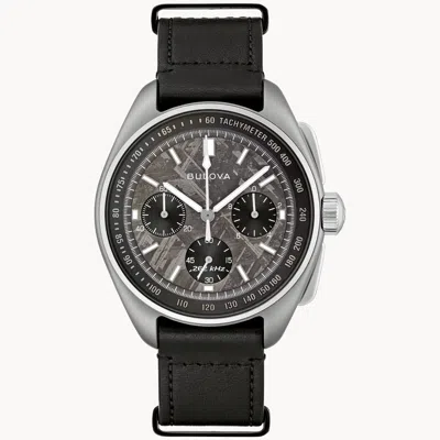 Pre-owned Bulova Lunar Pilot 96a312 Meteorite Dial Chronograph Watch Limited Edition