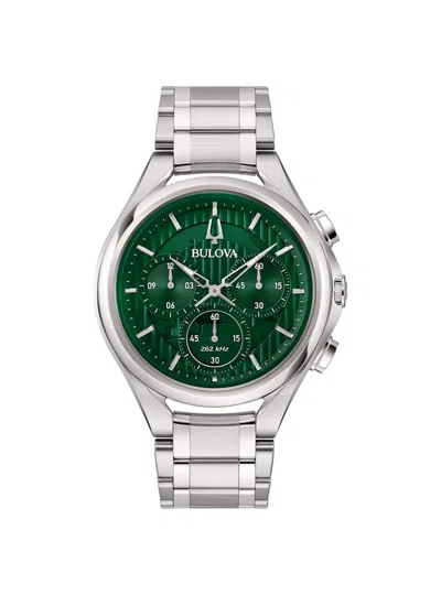 Bulova Man  Curv Dress 96a297 In Green