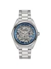 Bulova Men's Automatic Surveyor Stainless Steel Bracelet Watch 41mm In Metallic