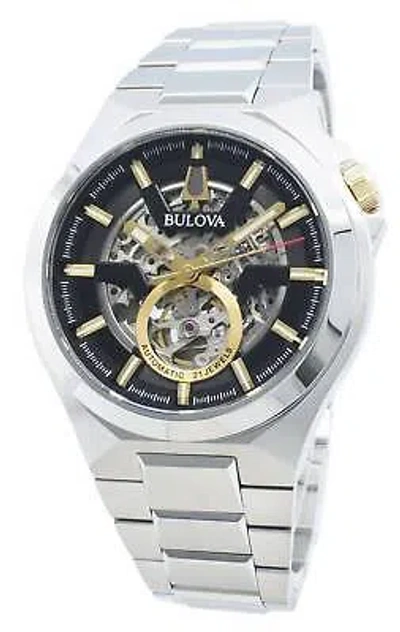 Pre-owned Bulova Maquina 98a224 Automatic Men's Watch