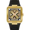 Bulova Marc Anthony Series X Skeleton Automatic Rubber Strap Watch, 39mm