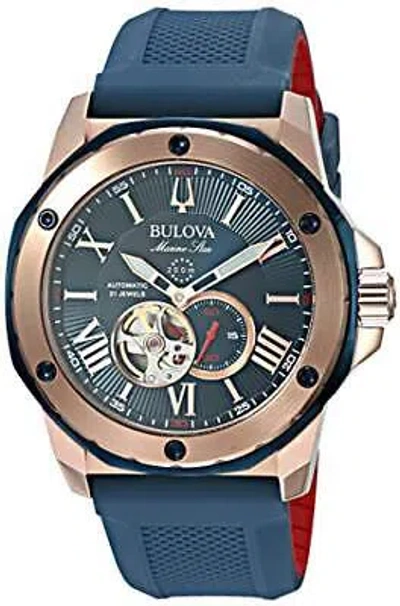 Pre-owned Bulova Marine Star - 98a227 Rose Gold One Size