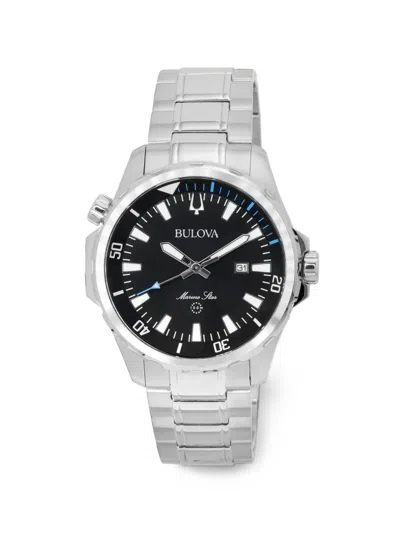 Bulova Marine Star 44mm Watch In Black