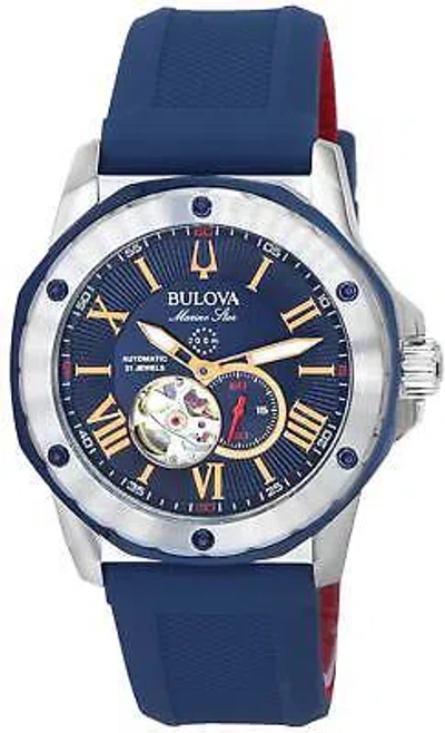 Pre-owned Bulova Marine Star Automatic Diver's 98a282 Men's Watch