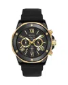 Bulova Silicone Chronograph Mens Watch In Black