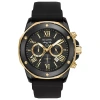 Bulova Marine Star Mens Chronograph Black Strap Watch 98b278 In Transparent