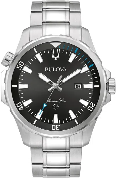 Bulova Marine Star Sport Mens Watch In Metallic