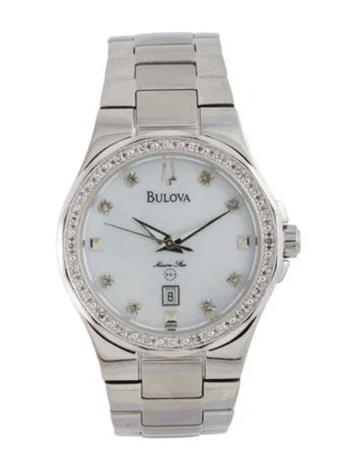 Pre-owned Bulova Marine Star Watch, 30mm In Multi
