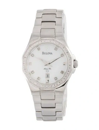 Pre-owned Bulova Marine Star Watch, 30mm In Multi