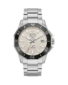 Bulova Men's Marine Star Stainless Steel Bracelet Watch 43mm In White/silver