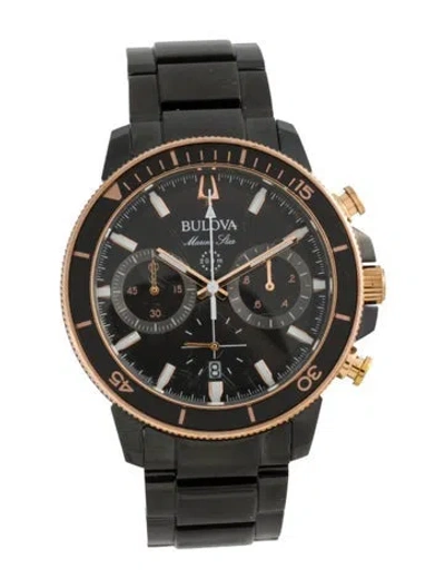 Pre-owned Bulova Marine Star Watch, 45mm In Multicolor