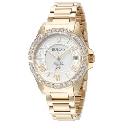 Bulova Marine Star Women's Watch In Gold