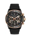 Bulova Marine Star Chronograph Quartz 44mm Mens Watch In Black