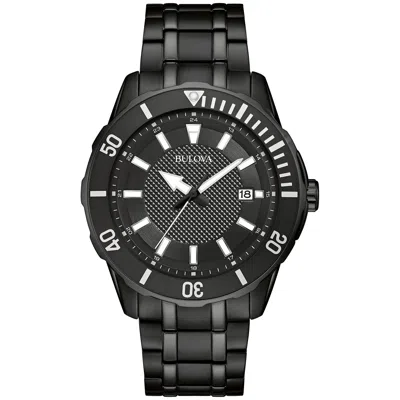 Bulova Men's 43mm Quartz Watch In Black