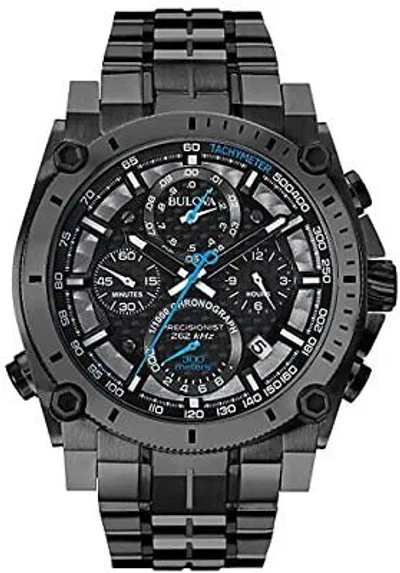 Pre-owned Bulova Men's 98b229 Precisionist Analog Display Japanese Quartz Grey Watch