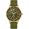 Bulova 150th Anniversary Men's Automatic Mil-ships Green Nylon Strap Watch 41mm