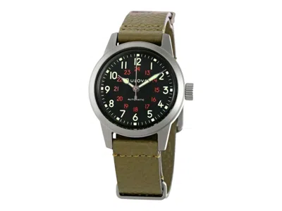 Pre-owned Bulova Men's  Hack Automatic 98a255 Watch In Stainless Steel In Silver