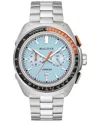 Bulova Men's Chronograph Racer Stainless Steel Bracelet Watch 42mm In No Color