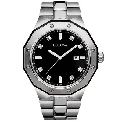 BULOVA MEN'S CLASSIC BLACK DIAL WATCH