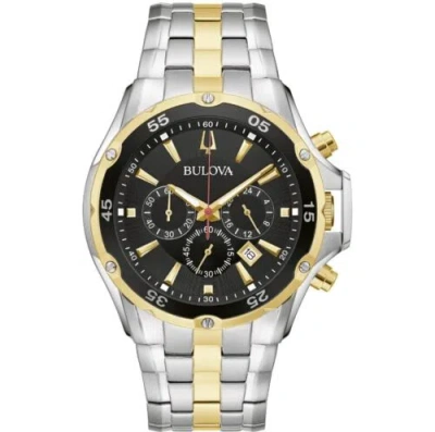 Pre-owned Bulova Men's Classic Chronograph Dress Sport Calendar Gold Watch 43mm 98b376