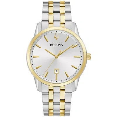 Pre-owned Bulova Men's Classic Silver Dial Watch - 98b385