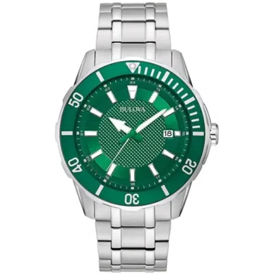 Bulova Men's Classic Sport Green Dial Watch In Gold