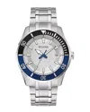 Bulova Men's Stainless Steel Bracelet Watch 42mm In Silver