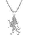 Bulova Men's Crest Of Bohemia Pendant Necklace In Sterling Silver, 24" + 2" Extender In Na