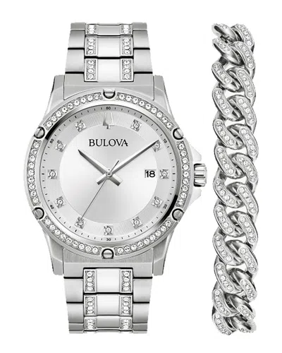 Bulova Men's Crystal Box Set Watch
