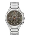Bulova Men's Chronograph Curv Stainless Steel Bracelet Watch 44mm