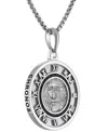 Bulova Men's God Of Time Sterling Silver Pendant Necklace 24" + 2" Extender