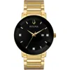 Bulova Modern Gold-tone Stainless Steel Mens Watch In Gold