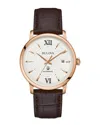 Bulova Classic Hudson Watch, 39mm In Brown