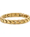 Bulova Men's Link Bracelet In Gold-plated Stainless Steel In Gold