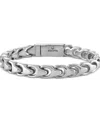 Bulova Men's Link Bracelet In Stainless Steel In Metallic