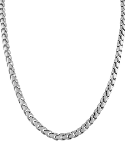 Bulova Men's Link Chain 24" Necklace In Stainless Steel In Na