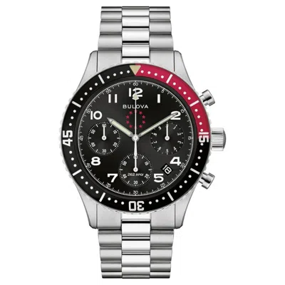 BULOVA MEN'S MARINE STAR BLACK DIAL WATCH