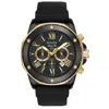 Bulova Silicone Chronograph Mens Watch In Gold