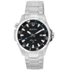 Bulova Men's Marine Star Black Dial Watch In Metallic