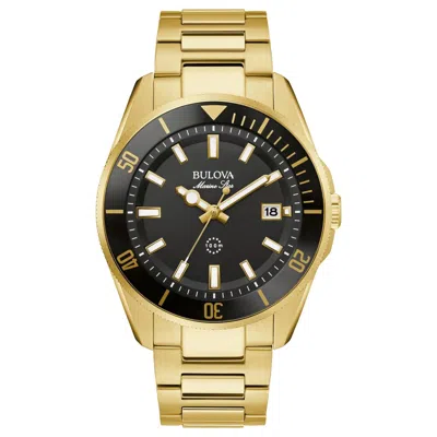 BULOVA MEN'S MARINE STAR BLACK DIAL WATCH