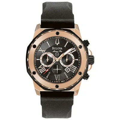 Bulova Men's Marine Star Black Round 44mm